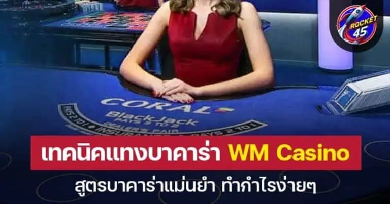 เทคนิคแทงบาคาร่า WM Casino พร้อมสูตรบาคาร่าทำกำไรง่ายๆ